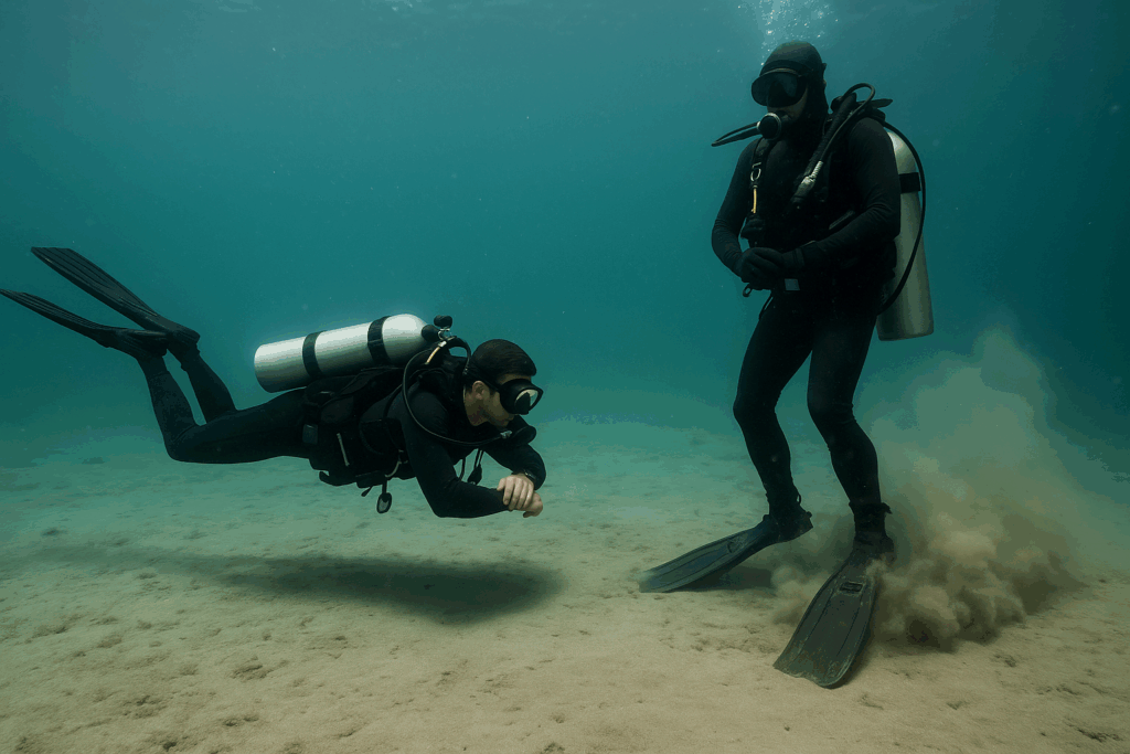 Scuba Weight Tip #3, improper trim